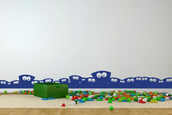 Monsters For Skirting Board Wall Sticker