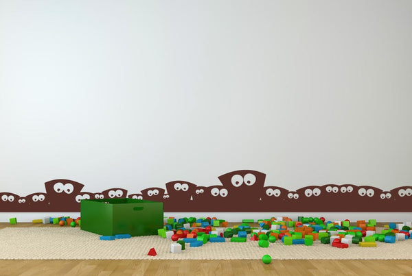 Monsters For Skirting Board Wall Sticker