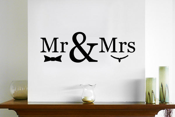 Mr & Mrs Wall Sticker