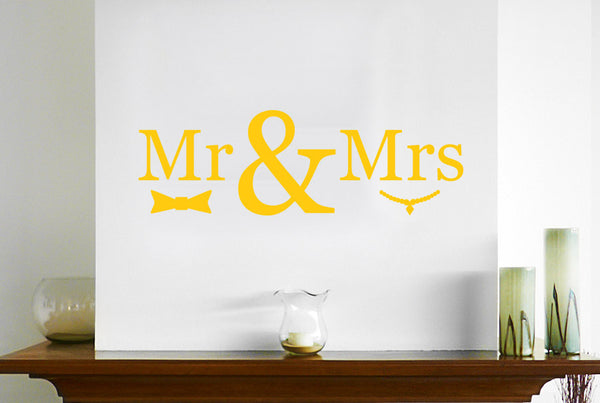 Mr & Mrs Wall Sticker
