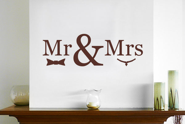 Mr & Mrs Wall Sticker