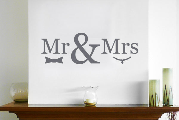 Mr & Mrs Wall Sticker