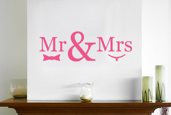 Mr & Mrs Wall Sticker