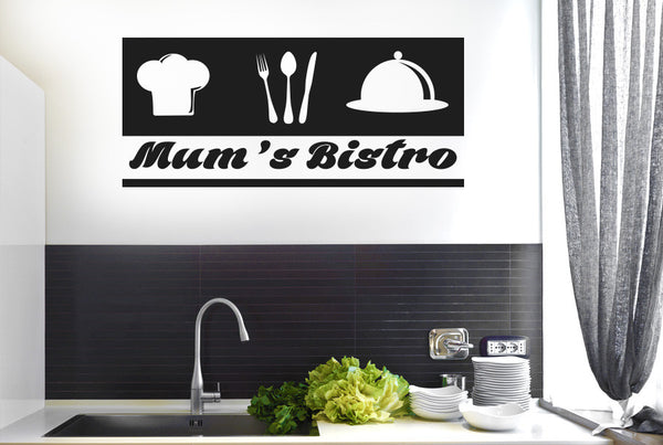 Mum’s Bistro Kitchen Sign Wall Sticker