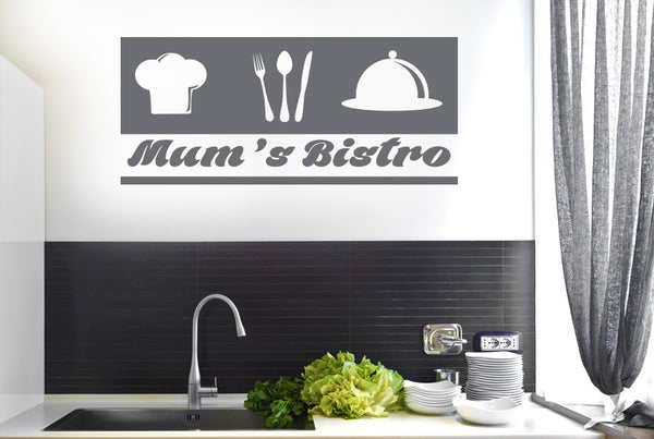 Mum’s Bistro Kitchen Sign Wall Sticker