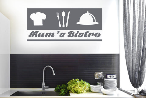Mum’s Bistro Kitchen Sign Wall Sticker