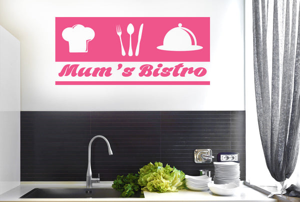 Mum’s Bistro Kitchen Sign Wall Sticker