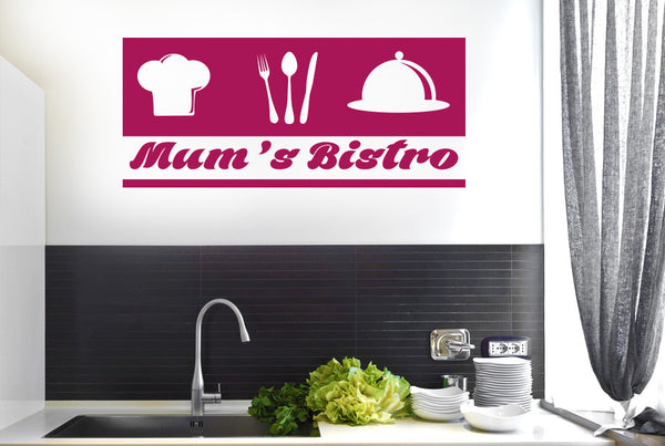Mum’s Bistro Kitchen Sign Wall Sticker