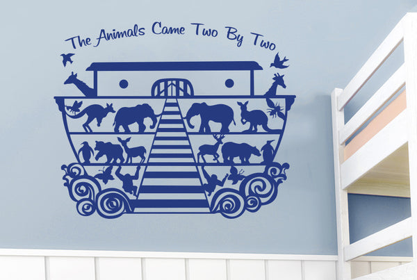 Noah's Ark The Animals Came Two By Two Wall Sticker