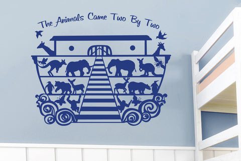 Noah's Ark The Animals Came Two By Two Wall Sticker