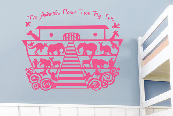 Noah's Ark The Animals Came Two By Two Wall Sticker