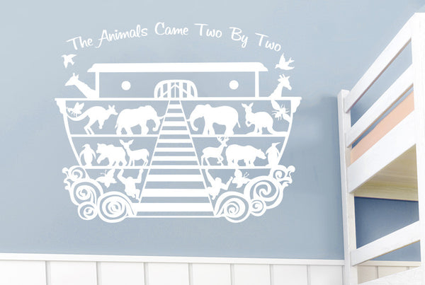 Noah's Ark The Animals Came Two By Two Wall Sticker