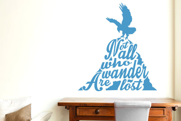 Not All Who Wander Are Lost Eagle Wall Sticker