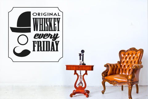 Original Whiskey Every Friday Wall Sticker