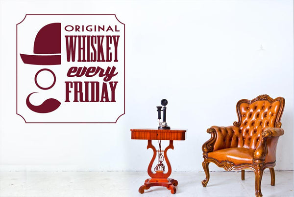 Original Whiskey Every Friday Wall Sticker