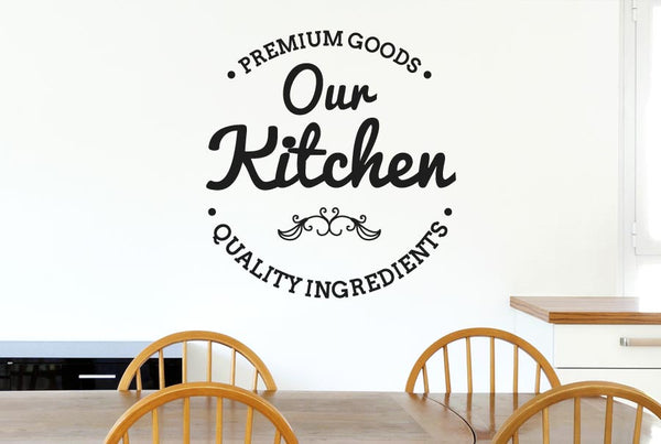Our Kitchen Premium Ingredients Wall Sticker