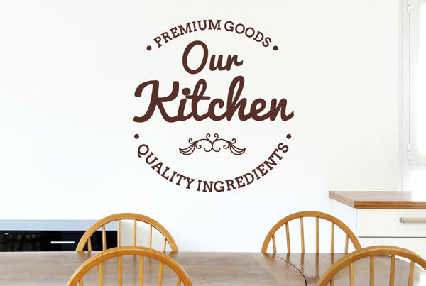 Our Kitchen Premium Ingredients Wall Sticker