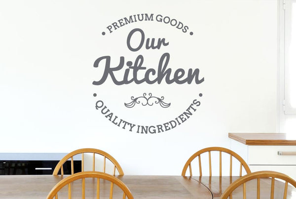 Our Kitchen Premium Ingredients Wall Sticker