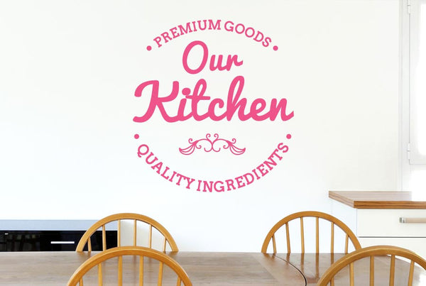 Our Kitchen Premium Ingredients Wall Sticker