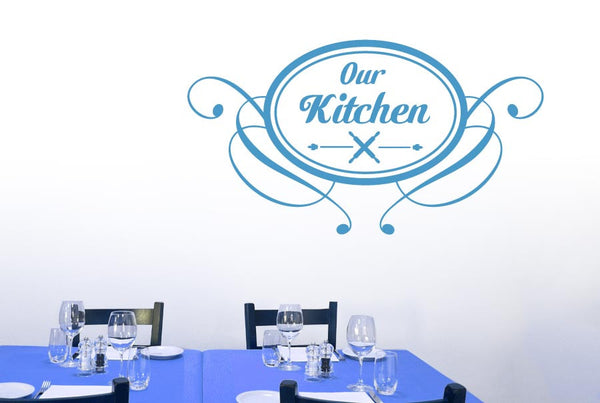 Our Kitchen Round Vintage Sign Wall Sticker
