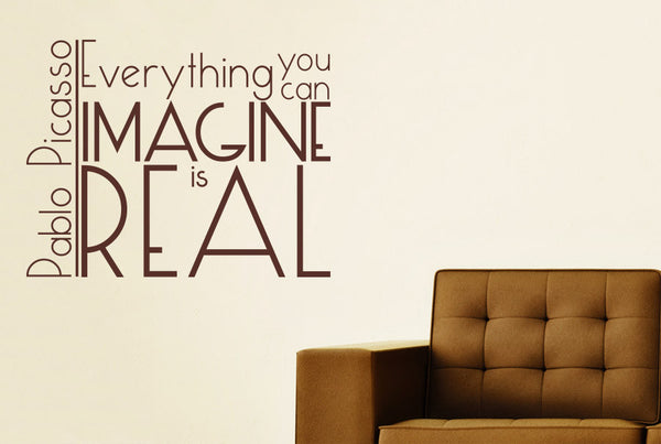 Pablo Picasso - Everything You Can Imagine Is Real Wall Sticker