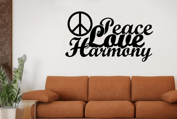 Peace Love Harmony Wall Sticker