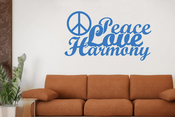 Peace Love Harmony Wall Sticker