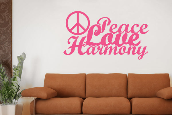 Peace Love Harmony Wall Sticker