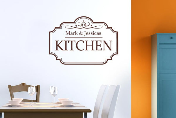 Personalised Classic Kitchen Sign Wall Sticker