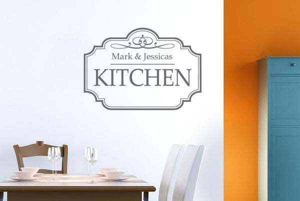 Personalised Classic Kitchen Sign Wall Sticker