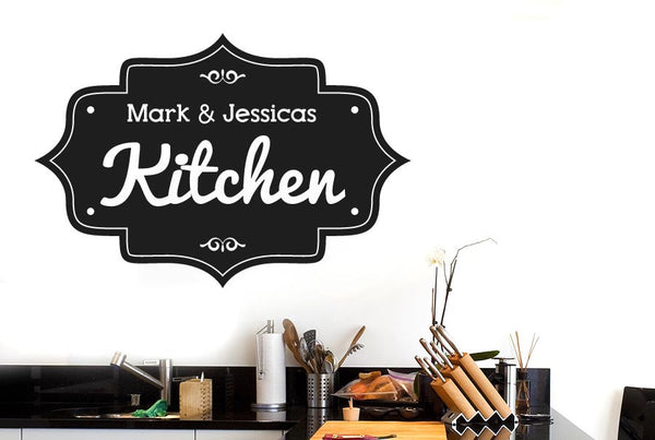 Personalised Kitchen Vintage Sign Wall Sticker