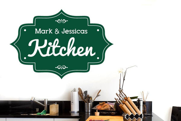 Personalised Kitchen Vintage Sign Wall Sticker