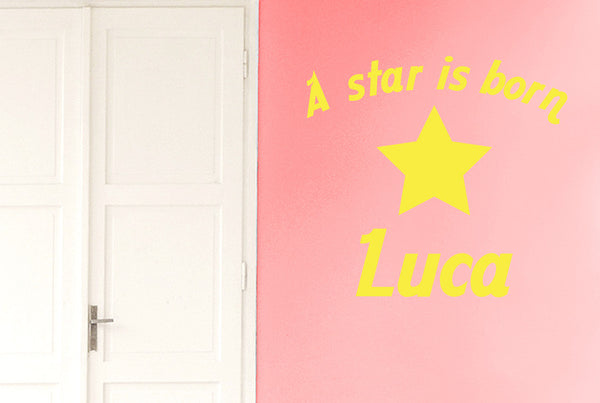 Personalised A Star Is Born Wall Sticker