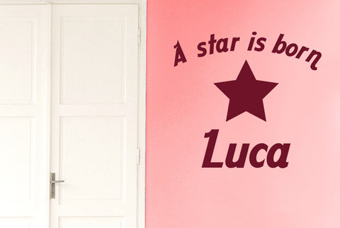 Personalised A Star Is Born Wall Sticker