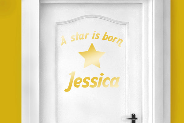 Personalised A Star Is Born Door Room Sticker