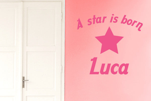 Personalised A Star Is Born Wall Sticker