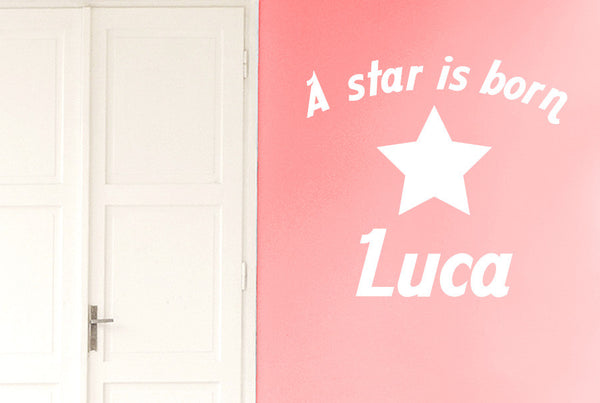 Personalised A Star Is Born Wall Sticker