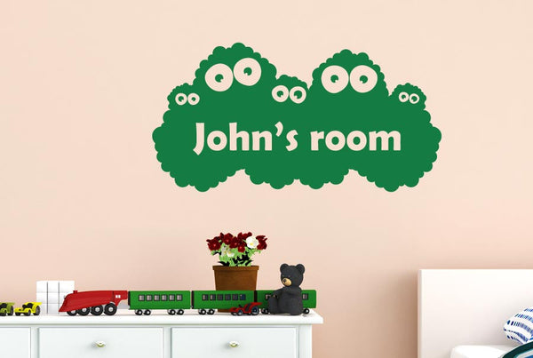 Personalised Kids Room Monster Wall Sticker