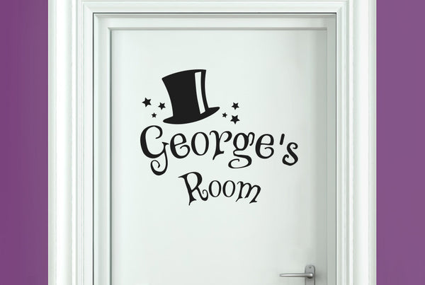 Personalised Magic Kids Door Room Sticker