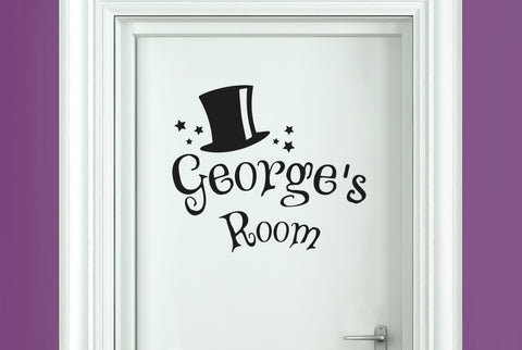 Personalised Magic Kids Door Room Sticker