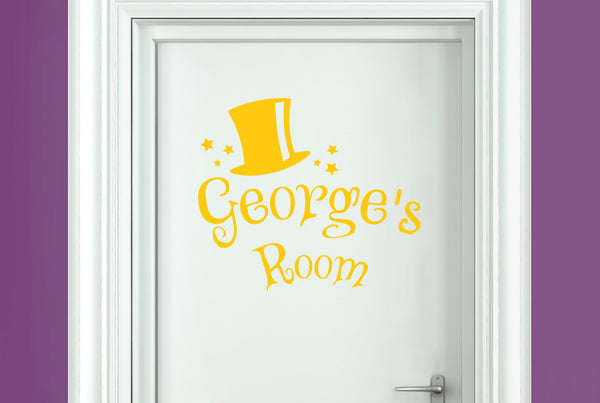 Personalised Magic Kids Door Room Sticker