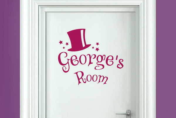 Personalised Magic Kids Door Room Sticker