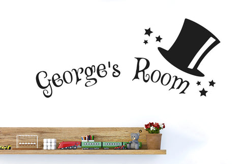 Personalised Magic Kids Room Sign Wall Sticker