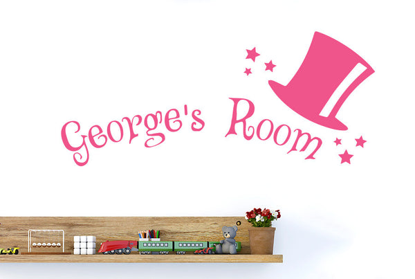 Personalised Magic Kids Room Sign Wall Sticker