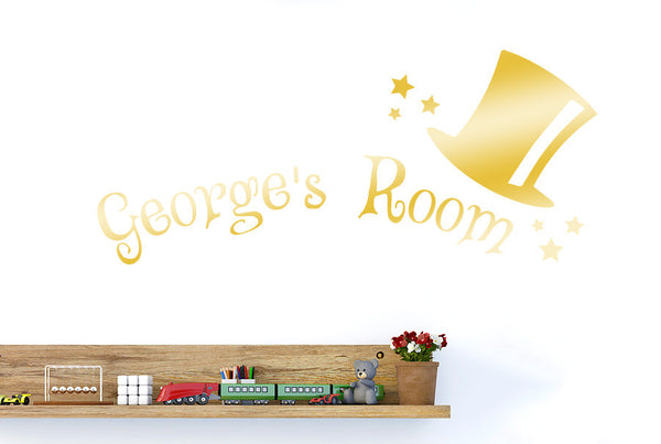 Personalised Magic Kids Room Sign Wall Sticker