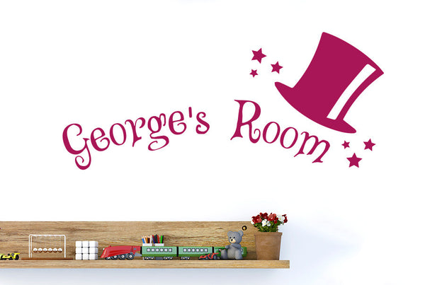 Personalised Magic Kids Room Sign Wall Sticker