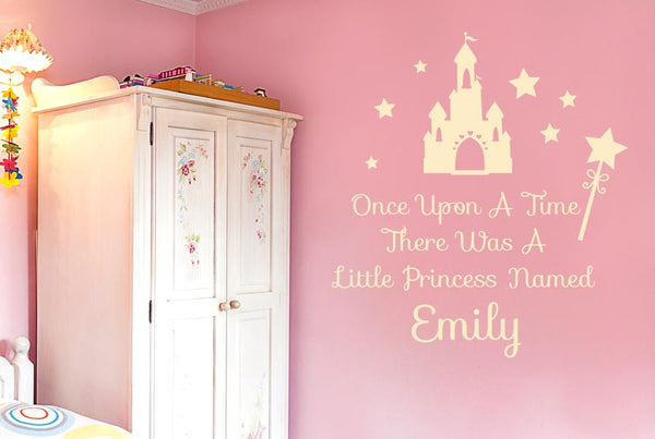 Personalised Once Upon A Time Wall Sticker