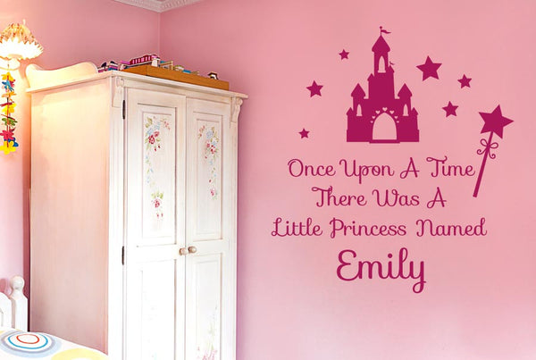 Personalised Once Upon A Time Wall Sticker