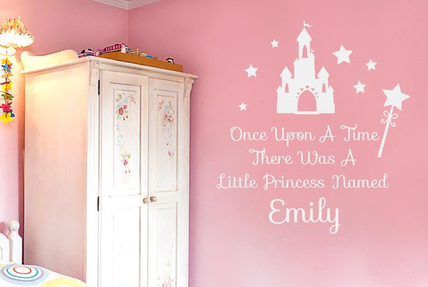 Personalised Once Upon A Time Wall Sticker