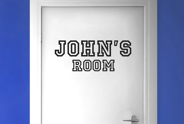 Personalised Sports Door Room Sticker